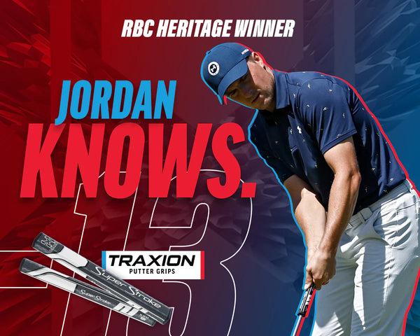 JORDAN SPIETH WINS RBC HERITAGE WITH SUPERSTROKE FLATSO 1.0 PUTTER GRIP