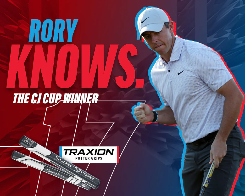 RORY MCILROY WINS THE CJ CUP WITH A SUPERSTROKE PUTTER GRIP